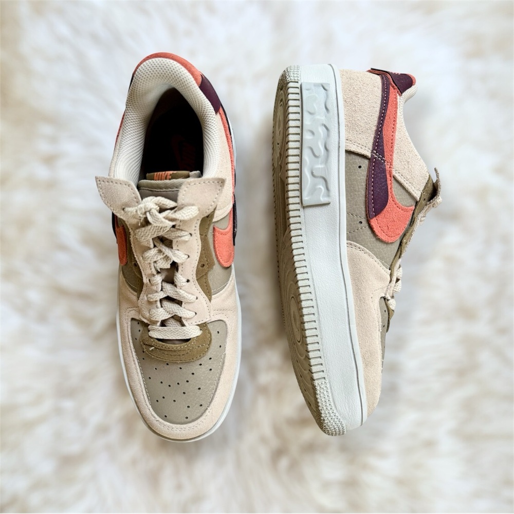 Nike Air Force 1 Fontanka Sneakers in Rattan